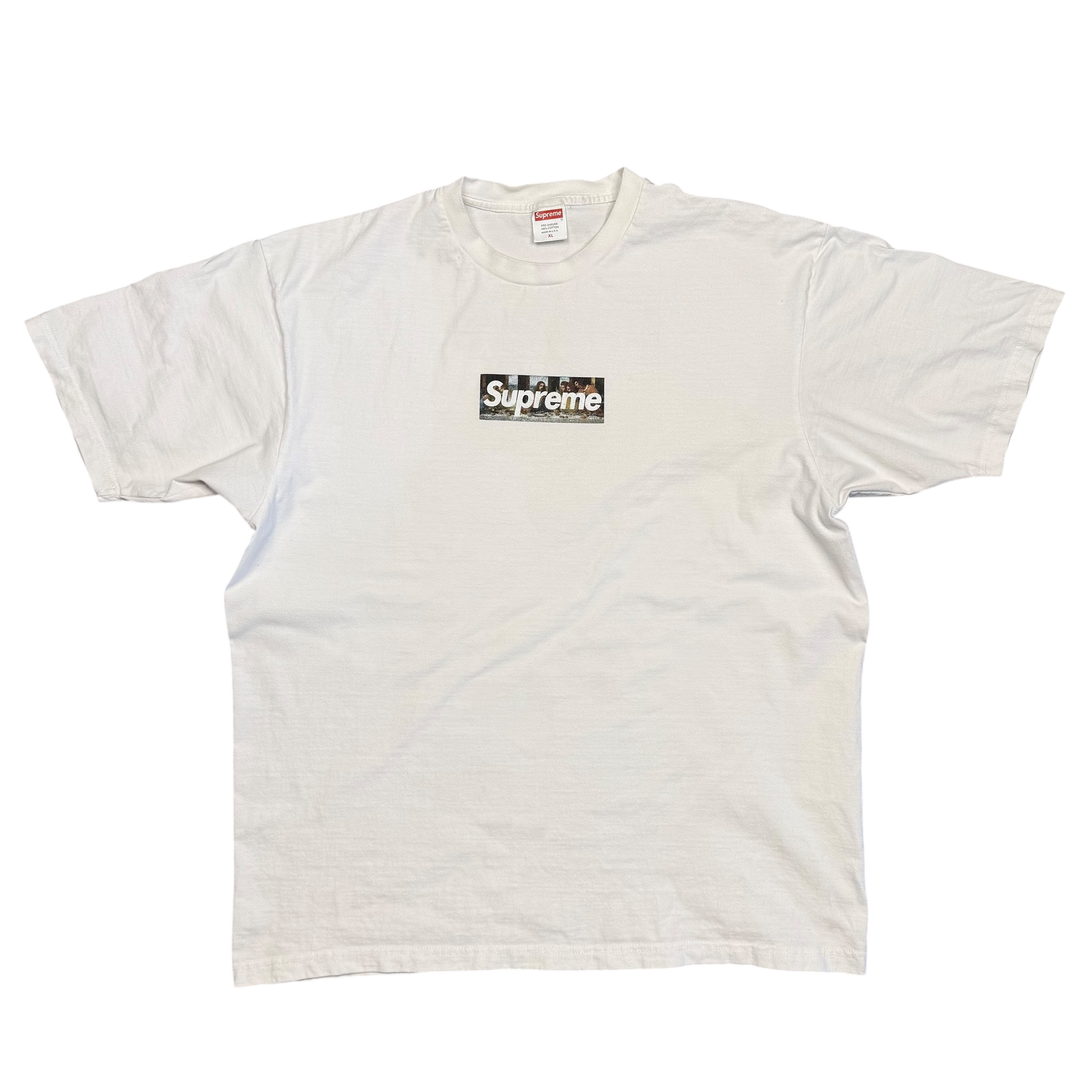  Supreme Milan Box Logo Tee in white Spring/Summer 2021 (SS21)