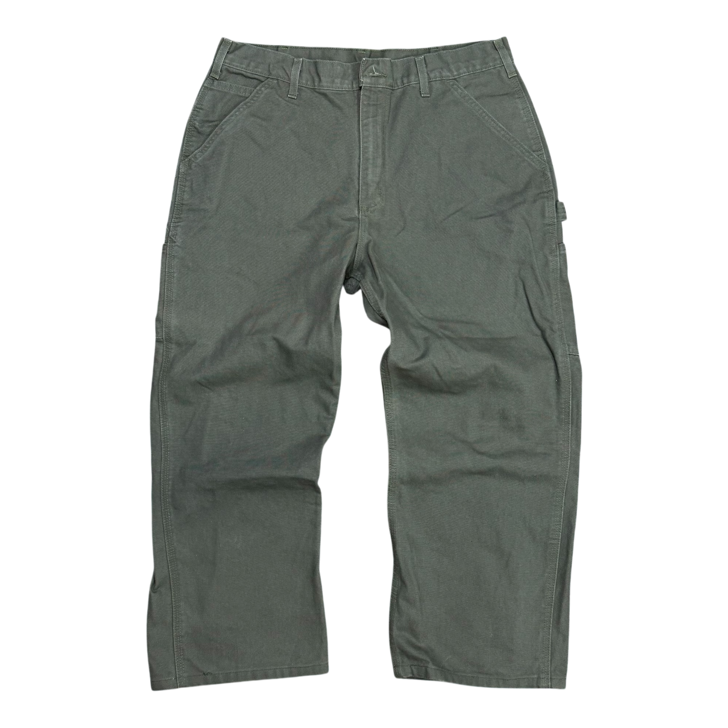 Green Carhartt carpenter pants
