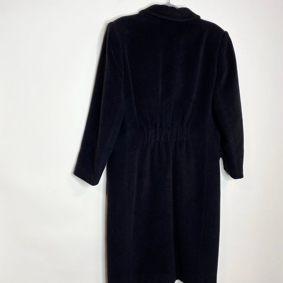 Thumbnail: *SUPER RARE* Vintage Woll Mantel Dior Schwarz (L)