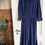 Thumbnail: Vintage Kleid Langarm Blau (M)