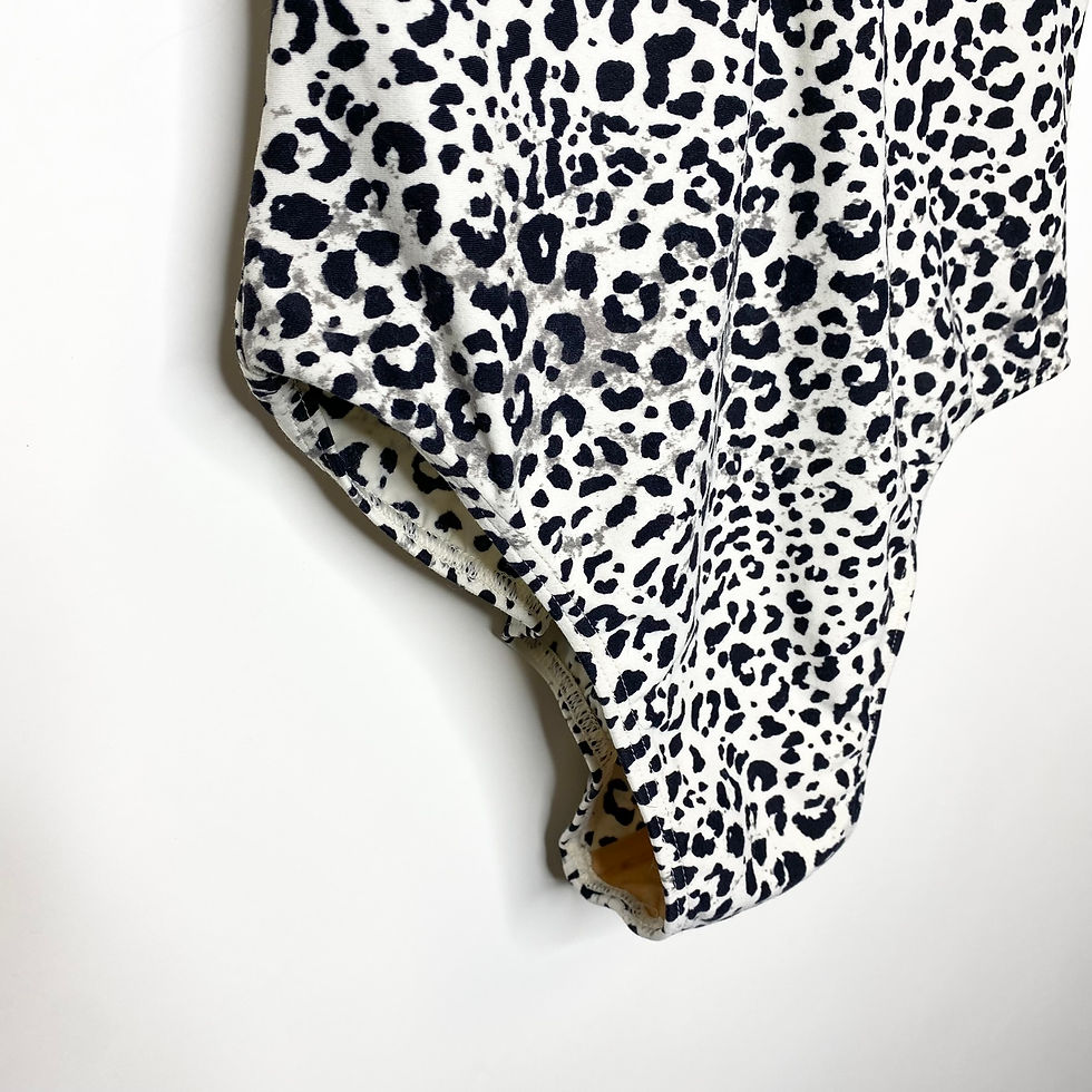 Thumbnail: Vintage Badeanzug Leo Print (S)