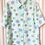 Miniaturbild: Vintage Bluse Aquarell Muster (M)