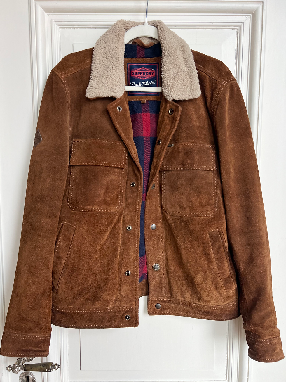 *RARE* Vintage Wildleder Jacke Superdry (M)