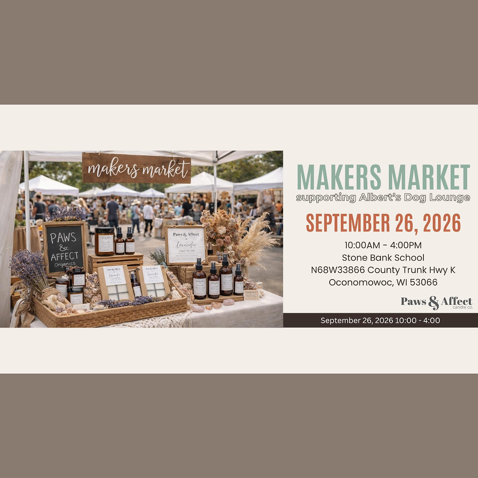 Makers Market supporting Albert's Dog Lounge