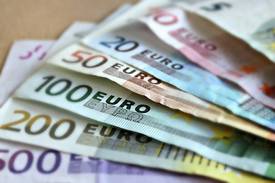 Euro Banknotes Stack