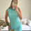 Thumbnail: Backless Ruffle Maxi Dress in Turquoise