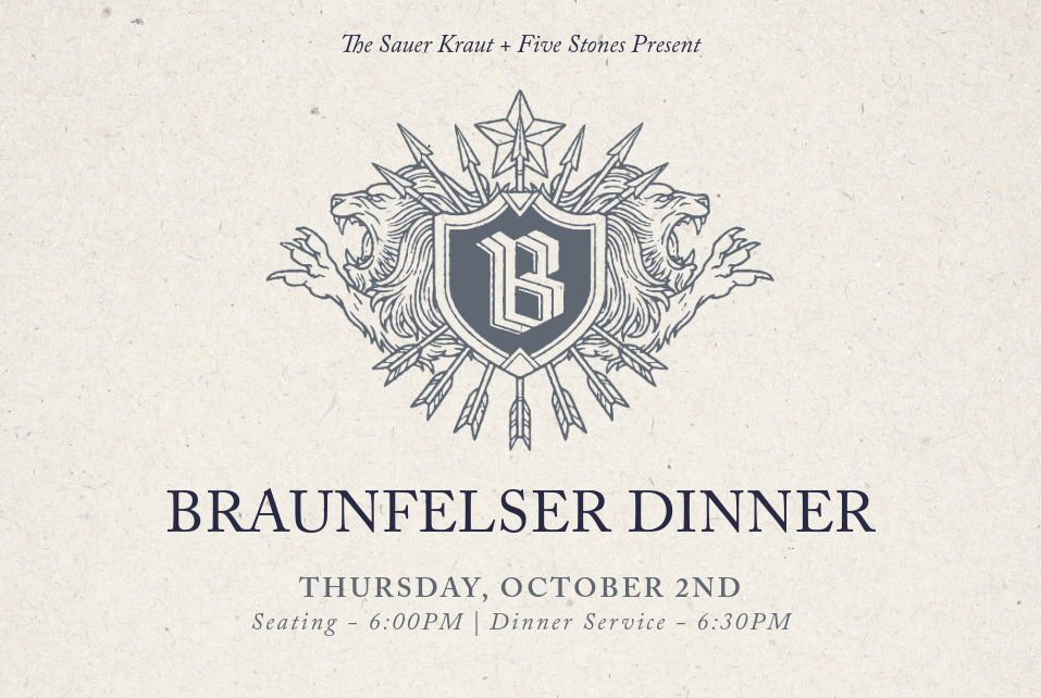 Braunfelser Dinner with “The Sauer Kraut” & “Five Stones"