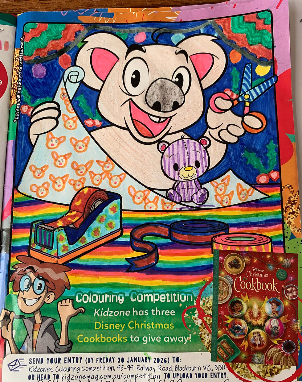 20 December colouring - Winners