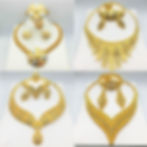Thumbnail: 24K Gold-Plated Jewelry Set: Necklace, Bracelet, Ring, Earrings