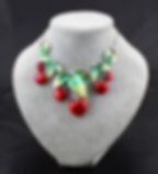 Thumbnail: Fashion Cherry Necklace and Earring Set for Brides