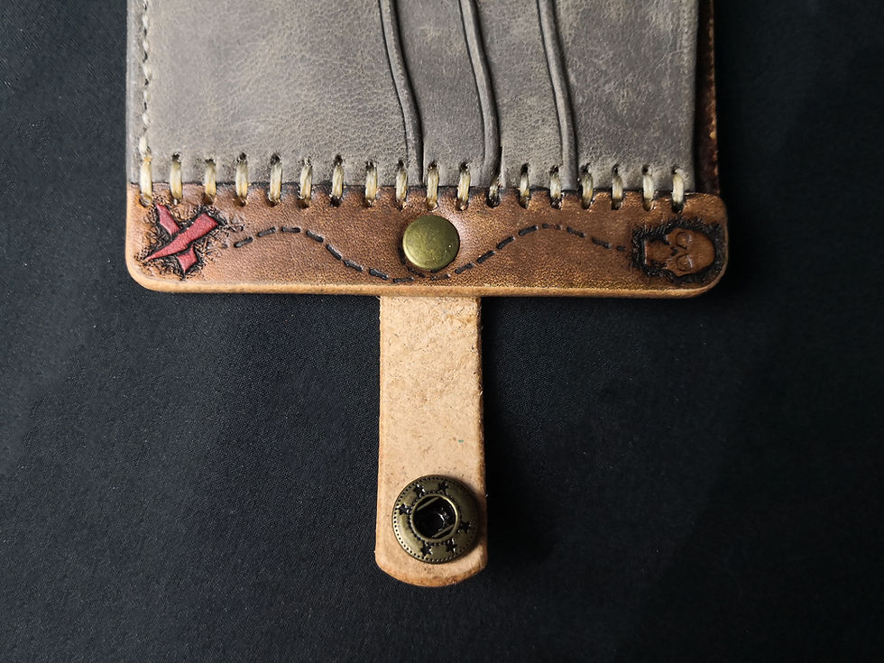 Thumbnail: Sea of Thieves Leather Bifold Wallet Treasure Map View