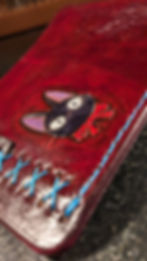 Thumbnail: Kiki's Delivery Leather Bifold Wallet Kiki Details View
