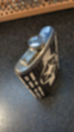 Thumbnail: Star Wars Empire Death Star Leather Flask Top Side View