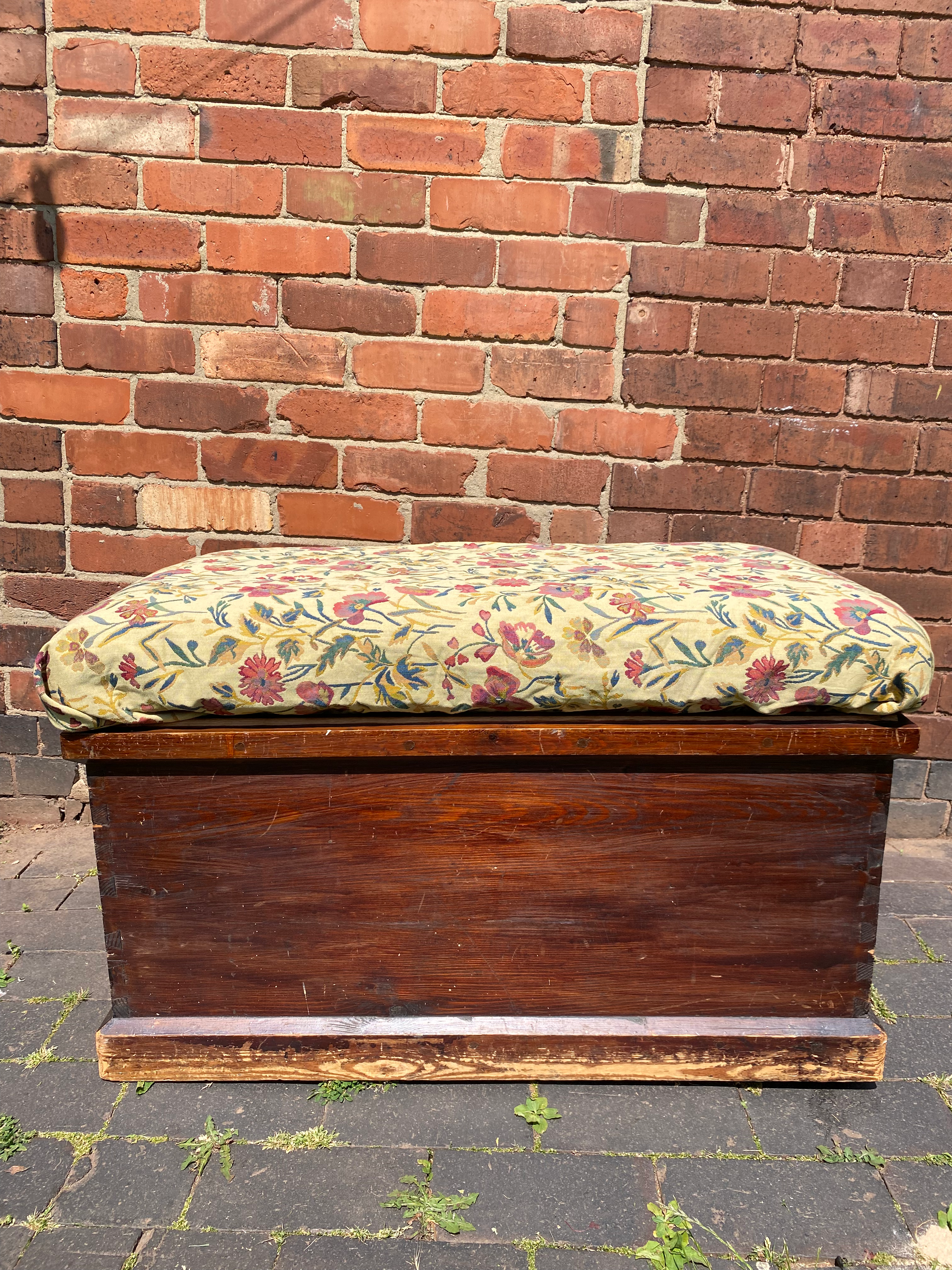 Vintage Blanket Box for reupholstering 