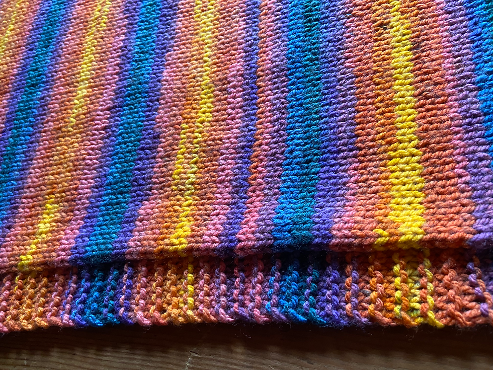 Thumbnail: Bright & Colourful Crochet Blanket 