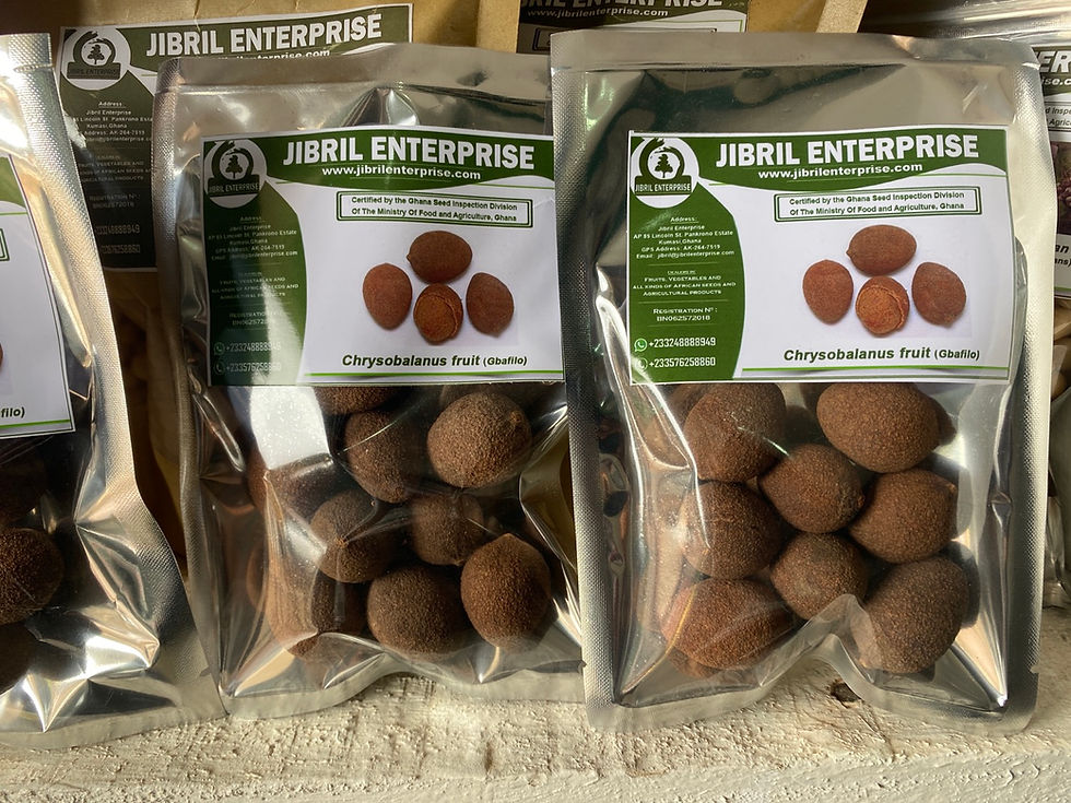 Thumbnail: Chrysobalanus icaco, Gbafilo , 7 balls /$10, shipping $15, phyto certificate $12