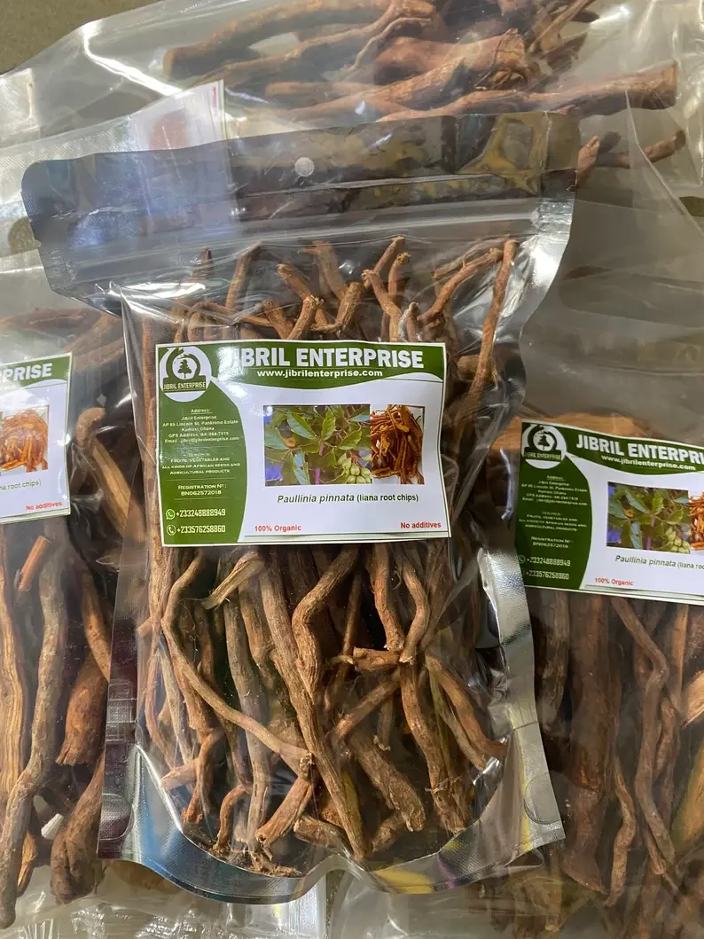 Thumbnail: Paullinia pinnata, liana root chips 200g/$13, shipping/$20, phyto certificate$12