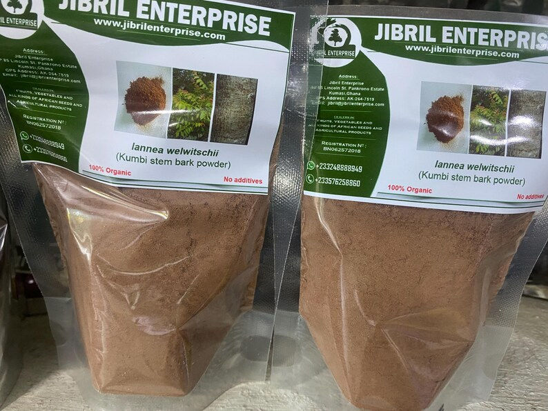 Thumbnail: lannea welwitschii Stem bark powder, 100g/$13, shipping/$15, phyto cert. $12