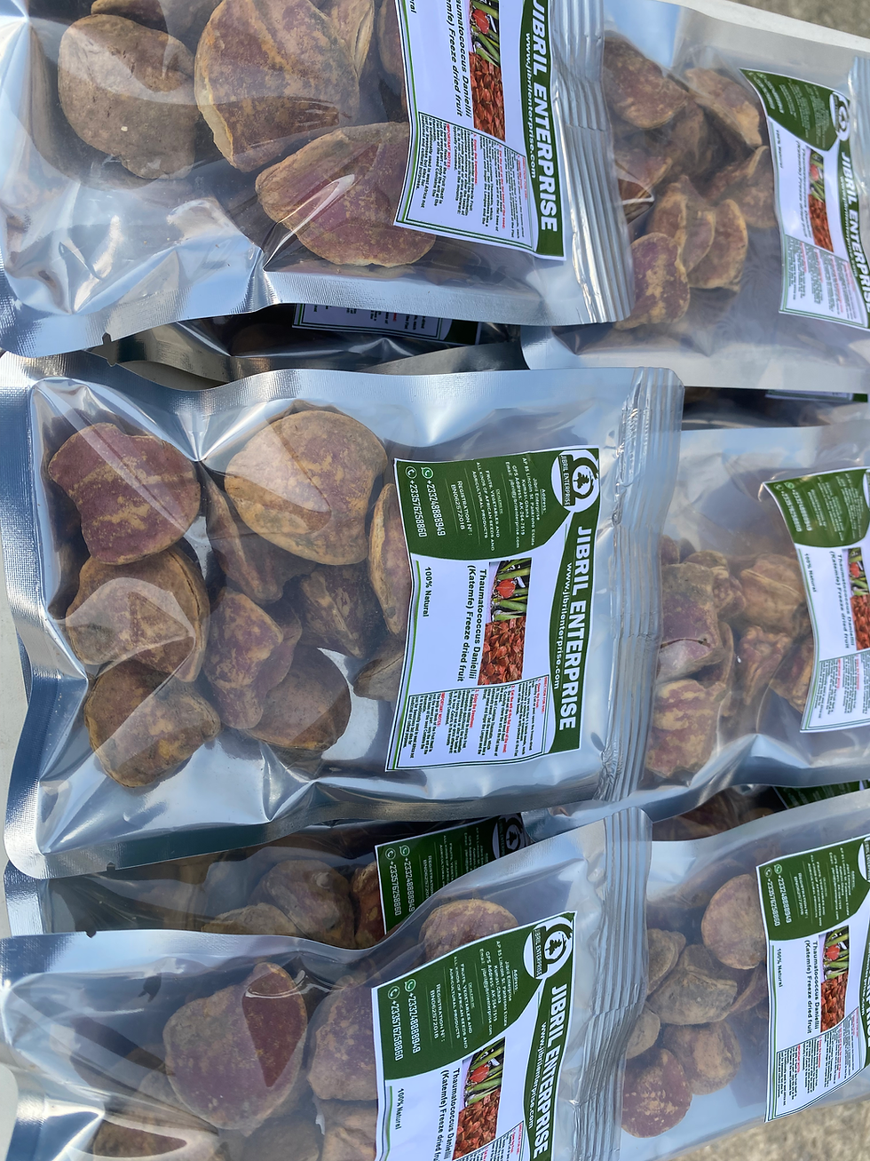 Thumbnail: Freeze dried Thaumatococcus Daniellii (Katemfe) fruit, natural sweetener