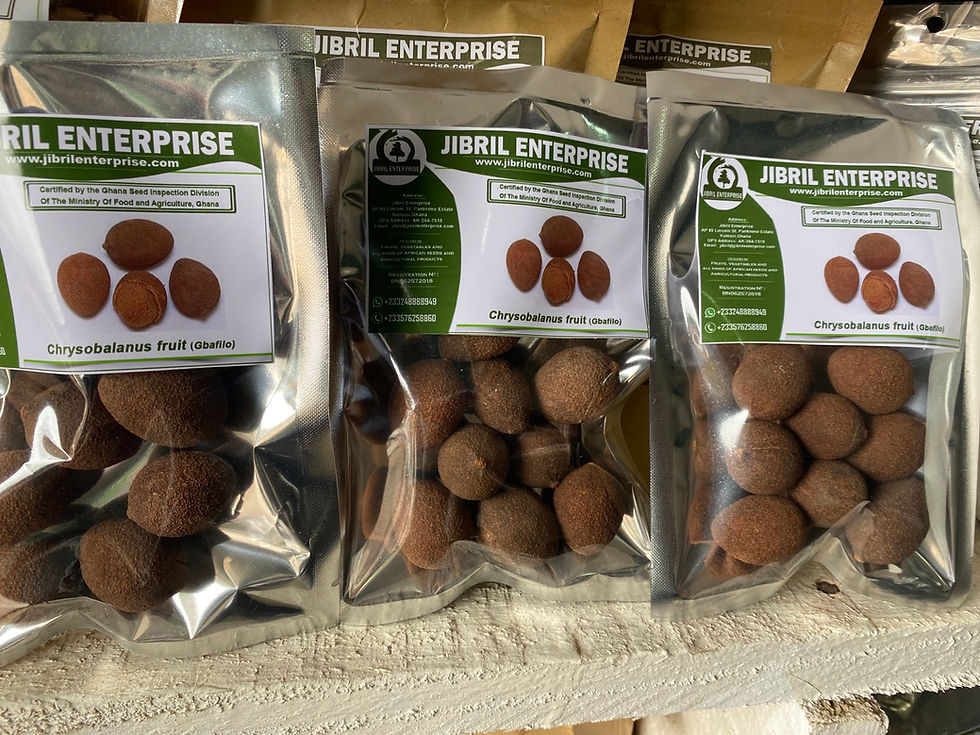Thumbnail: Chrysobalanus icaco, Gbafilo , 7 balls /$10, shipping $15, phyto certificate $12