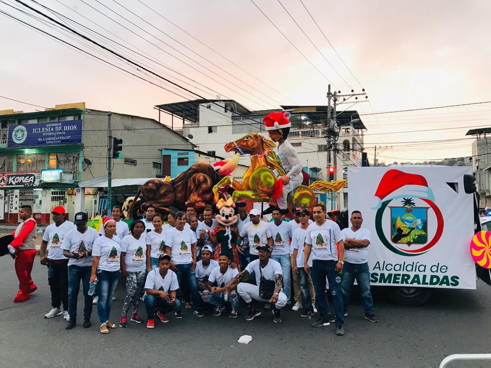 Carro Alegorico Navidad 2019 / Alcaldía de Esmeraldas