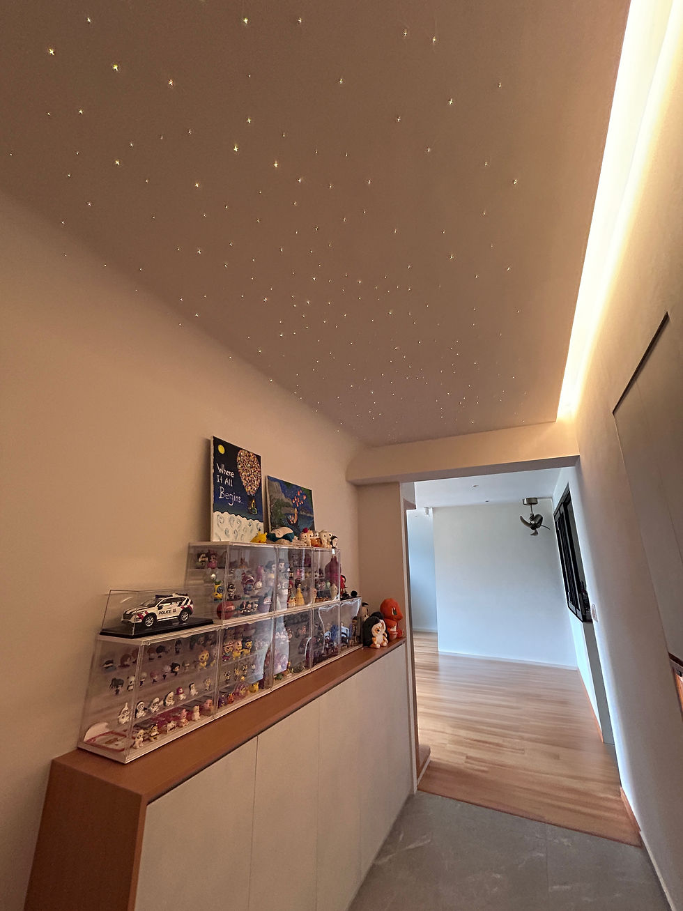 HDB fibre optic lighting starry sky