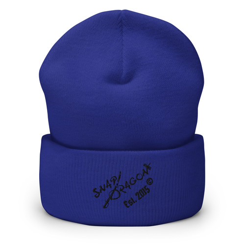 Cuffed Beanie - Black Logo | Snap Dragon