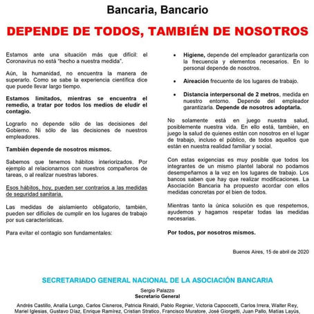 DEPENDE DE TODOS,  TAMBIÉN DE NOSOTROS 