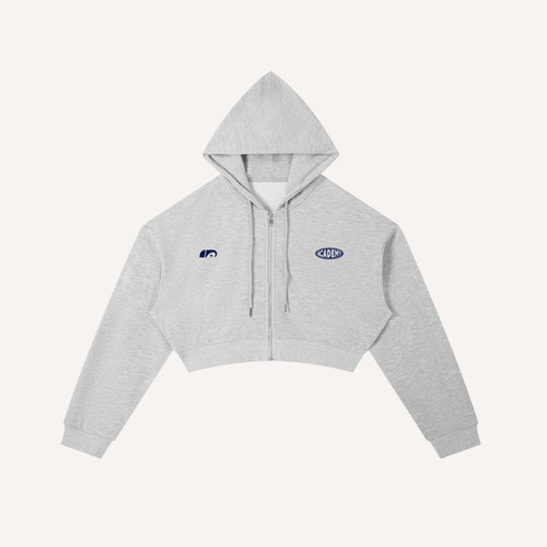 Academy Cropped Zip Up Hoodie | Intrepid Skaters