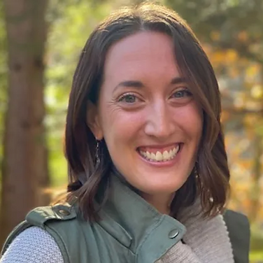 The community garden president Erika Lindstrom