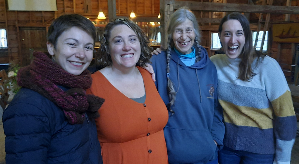 Community garden team members posing together