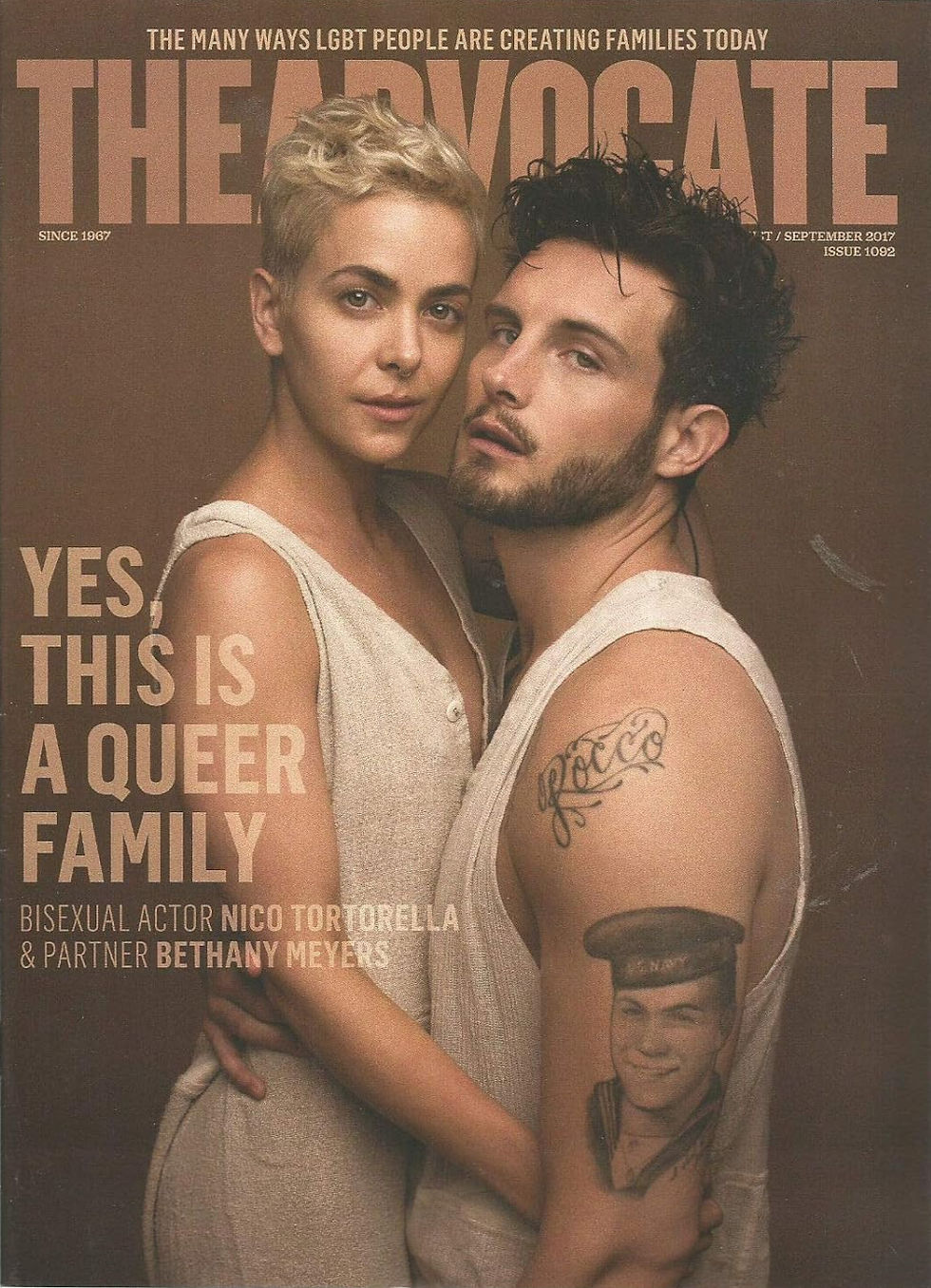 Capa revista The Advocate de 2017