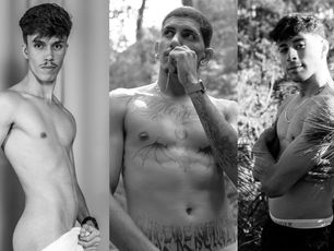 Homens Gays pelados nos ensaios fotográficos da revista Uomini