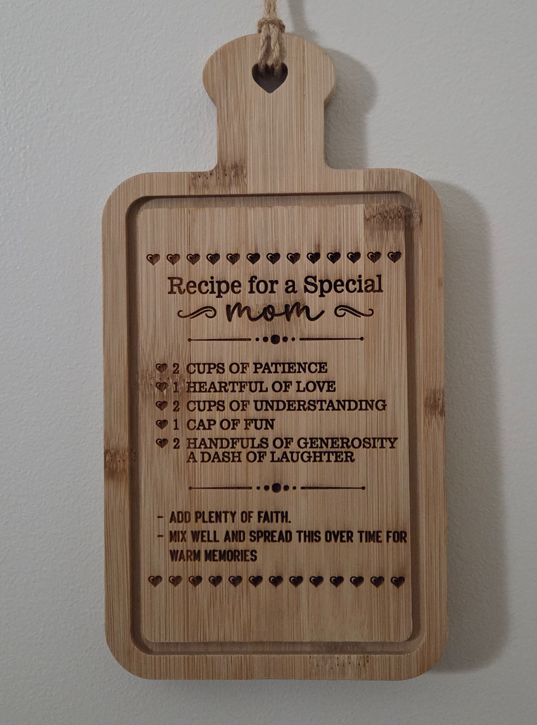 Decorative Cutting Board for Mom