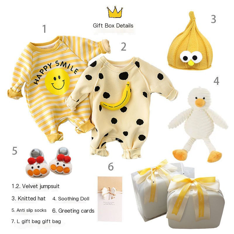 Miniatura: Newborn Gift Box with Summer Dress and Baby Supplies