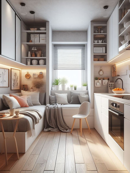 Small white kitchen idea