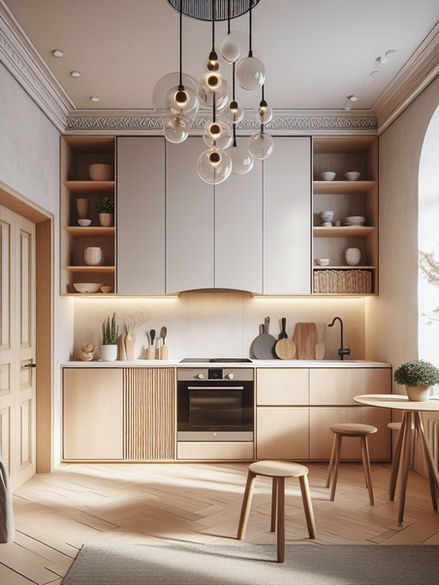 Small contemporary kitchen idea.