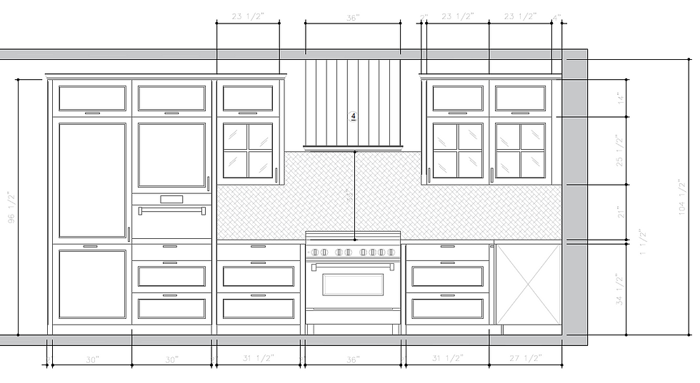 Kitchen Wall Elevations from a Kitchen Design Planner Online
