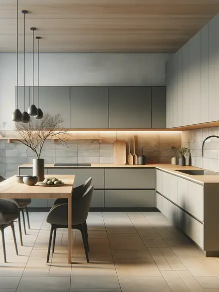 Scandinavian Kitchen Idea.