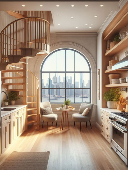 Traditional kitchen idea with breakfast nook.