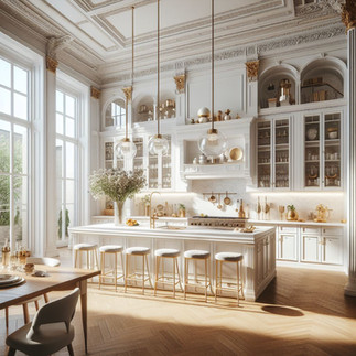Kitchen with modest space.