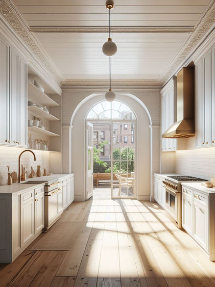 Luxurious Farmhouse Kitchen in white