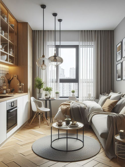 Small new york city studio kitchen design idea