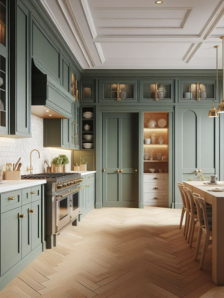 Large Kitchen in New York.