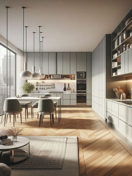 Large Open Kitchen Layout