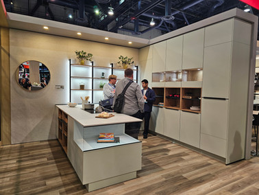 Nobilia Sage Green Kitchen Cabinet with a contemporary Style