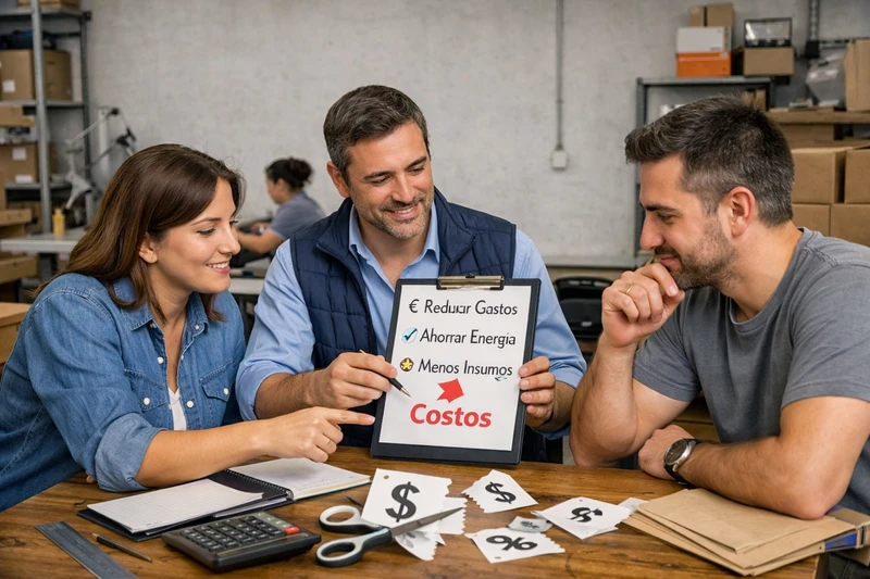 Dueño de un negocio publicando contenido en redes sociales