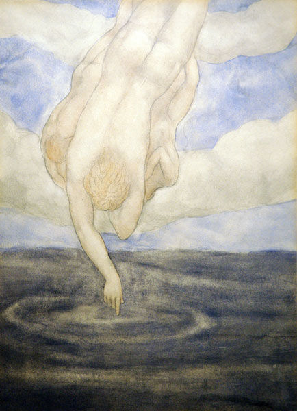 The Triad-Being descending towards the Mother-Sea by Kahlil Gibran