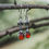 Thumbnail: Red Roses Trees Carnelian Earrings