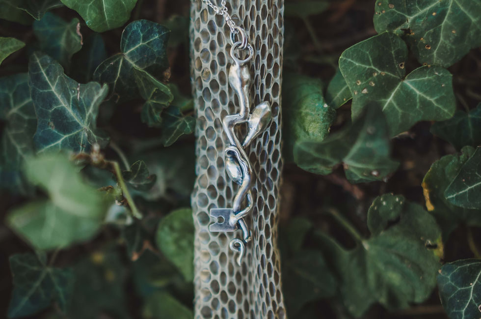 Thumbnail: Peridot Snakes Key Necklace